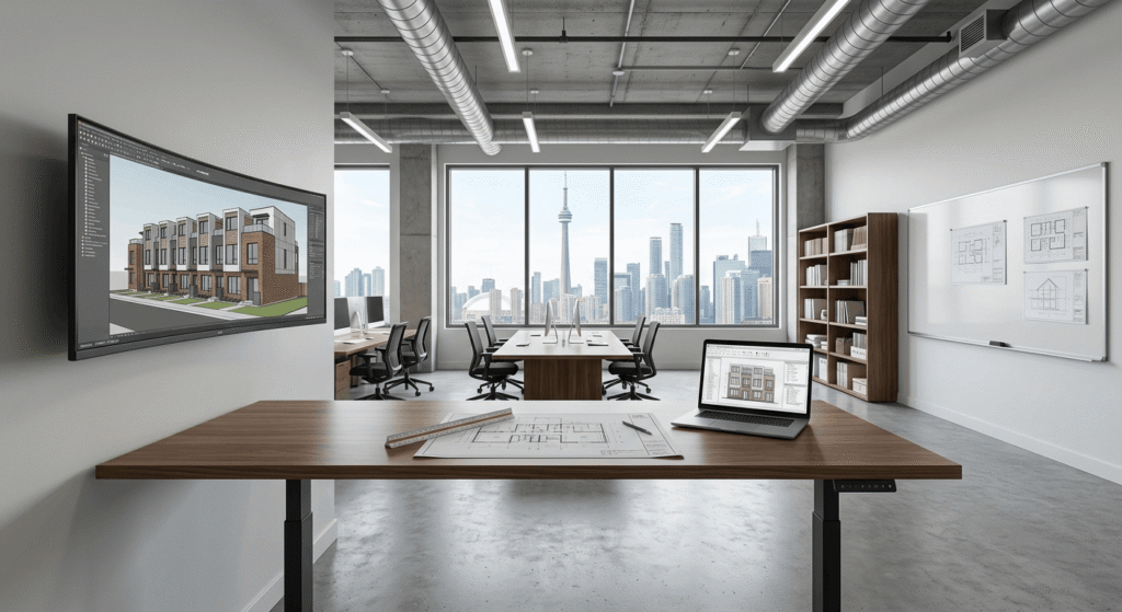 digital building permit application in Toronto for a residential renovation project"
