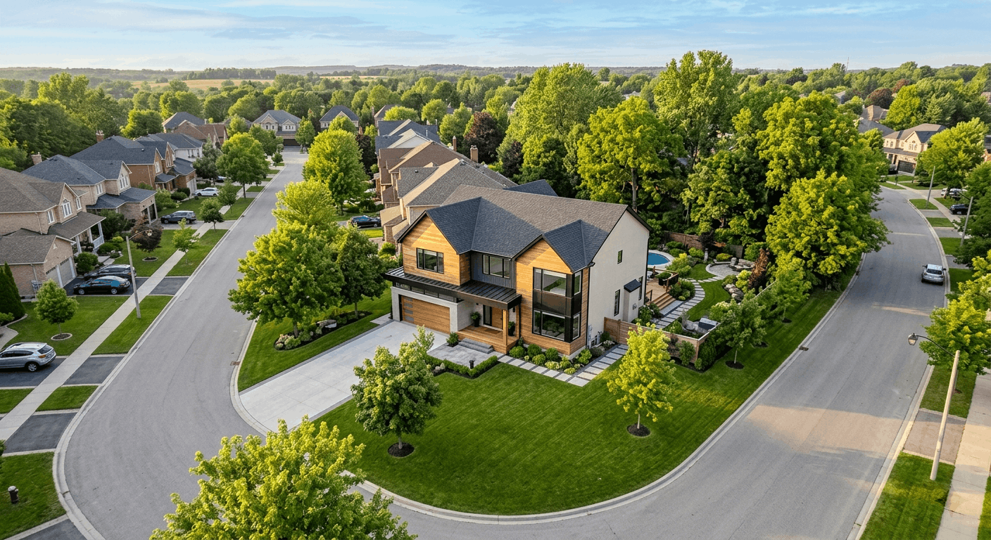 Modern detached home in Ontario eligible for Tarion warranty coverage