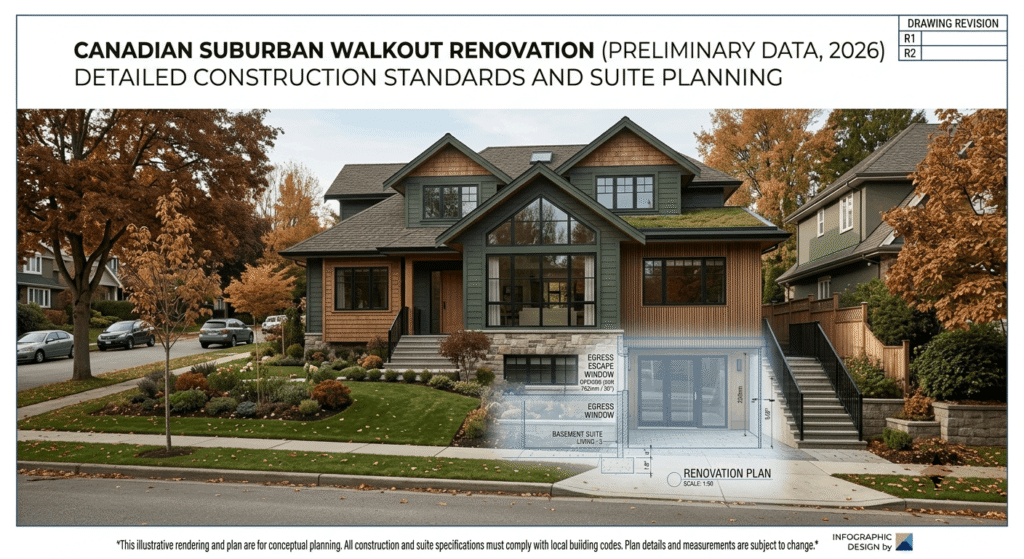 Ontario house with legal basement second unit renovation