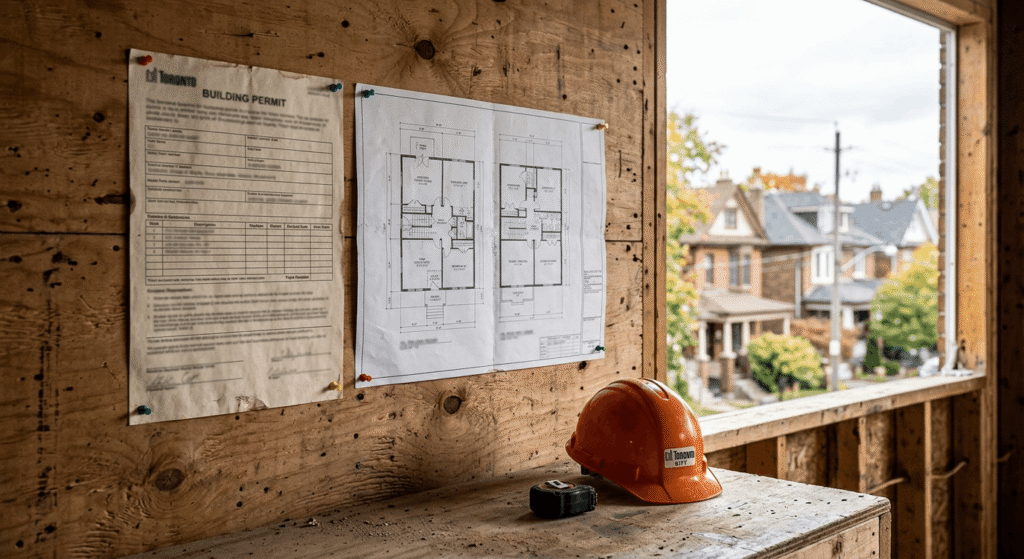 Building permit and floor plan required for Toronto renovation work"