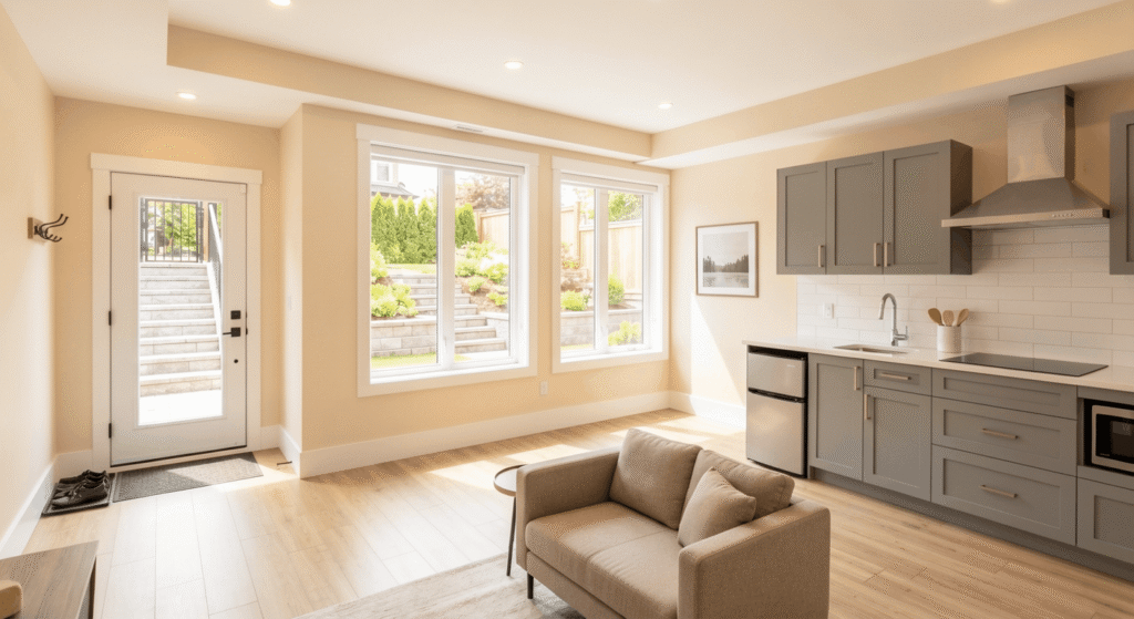 A legal, permitted basement unit rents for more and stays insurable and financeable.