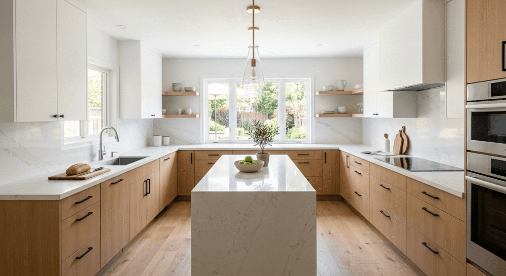 Freshly renovated modern kitchen in a Mississauga home