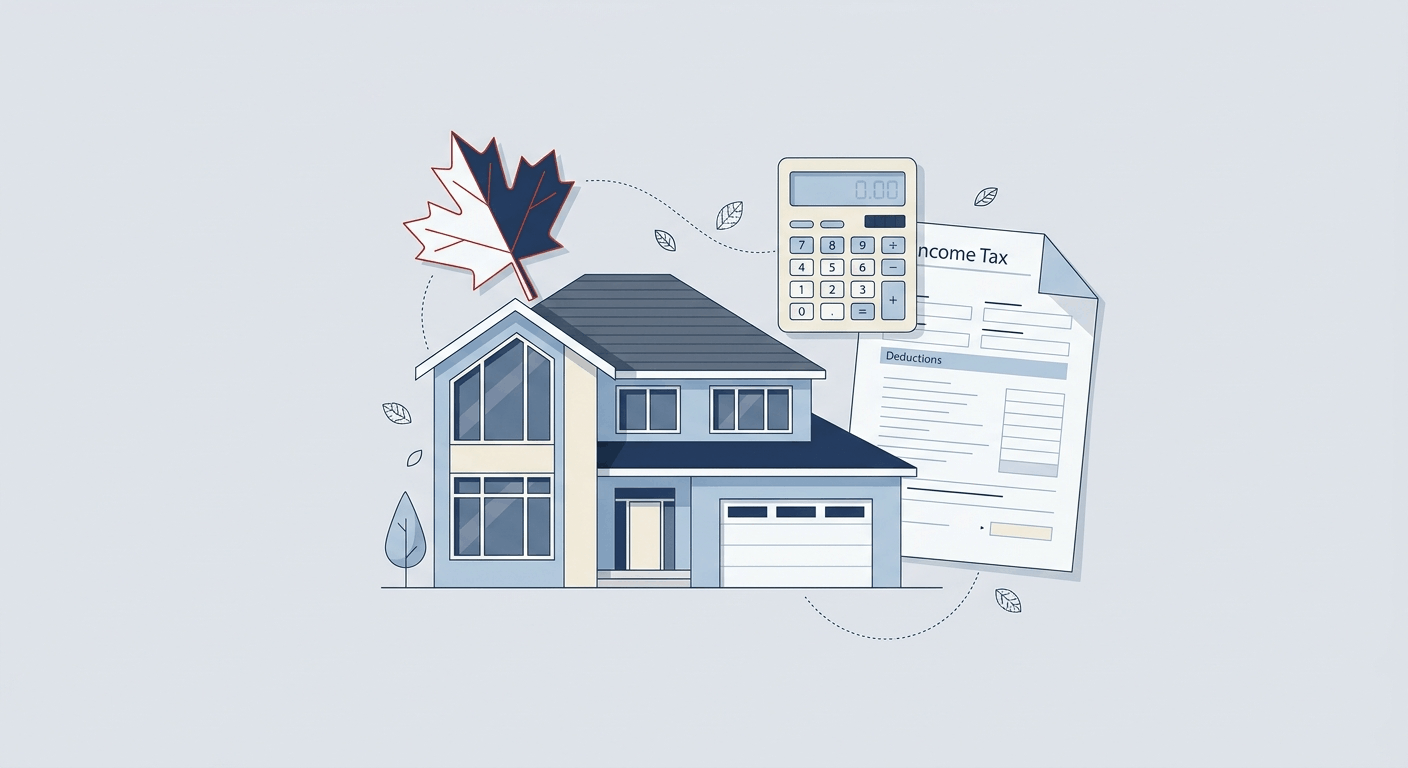 Illustration representing the GST HST rebate on new home purchases in Canada