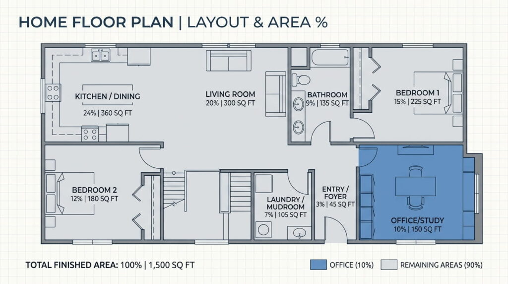 Shared workspace and designated room comparison for home office deduction