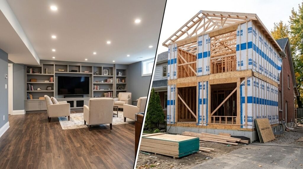 Interior renovation and home addition projects underway in Milton