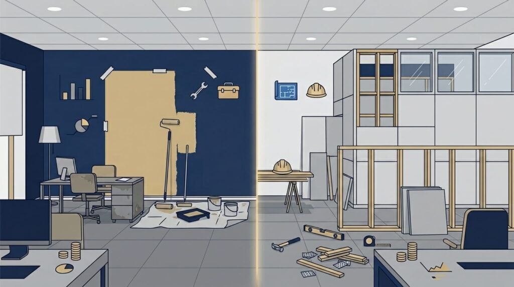 Repair expenses versus capital improvements in an office renovation