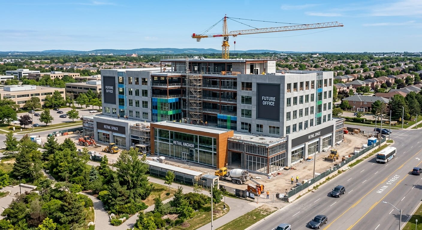 Commercial construction project in Burlington Ontario
