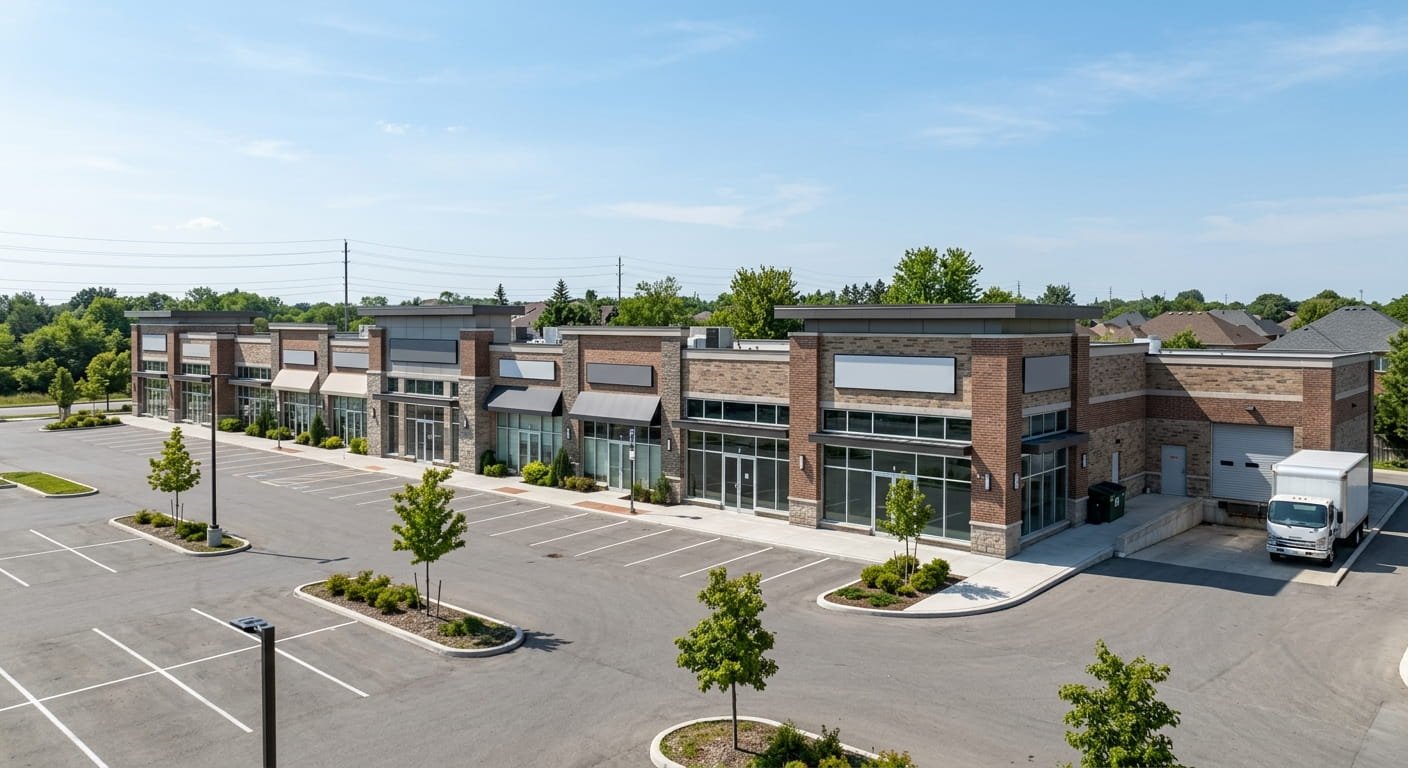 Commercial plaza construction timeline and development in Milton Ontario