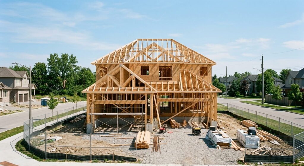 Cost to build a 1800 sq ft house under construction in Canada