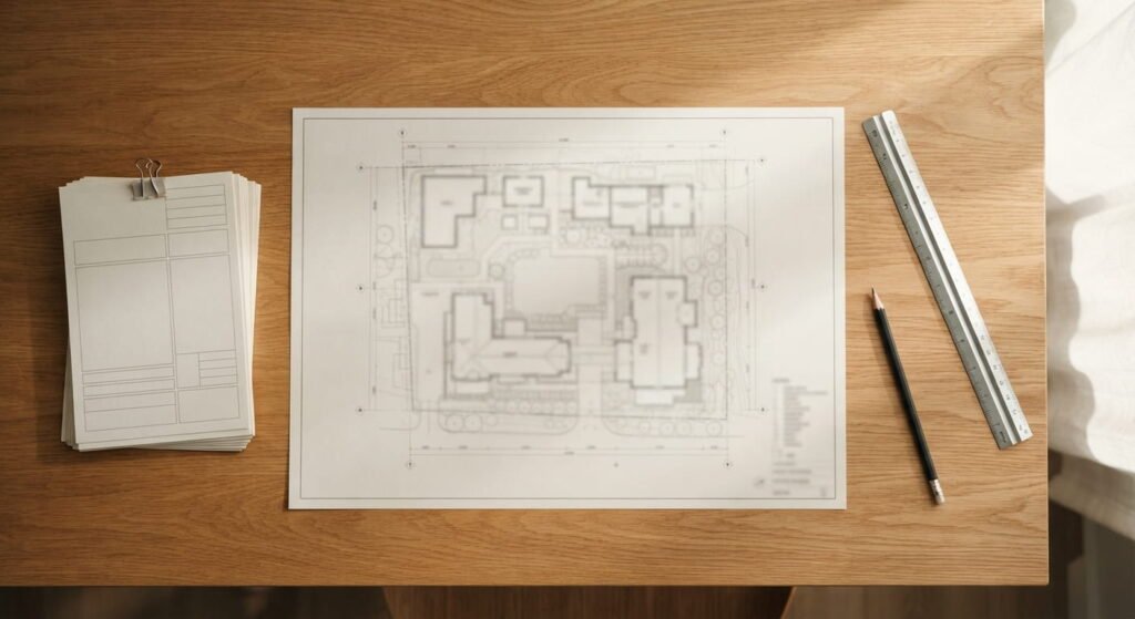 Site plan and application documents for an Ontario demolition permit