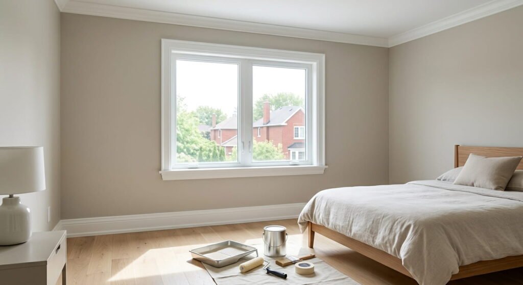 House painting cost GTA for a freshly painted bedroom