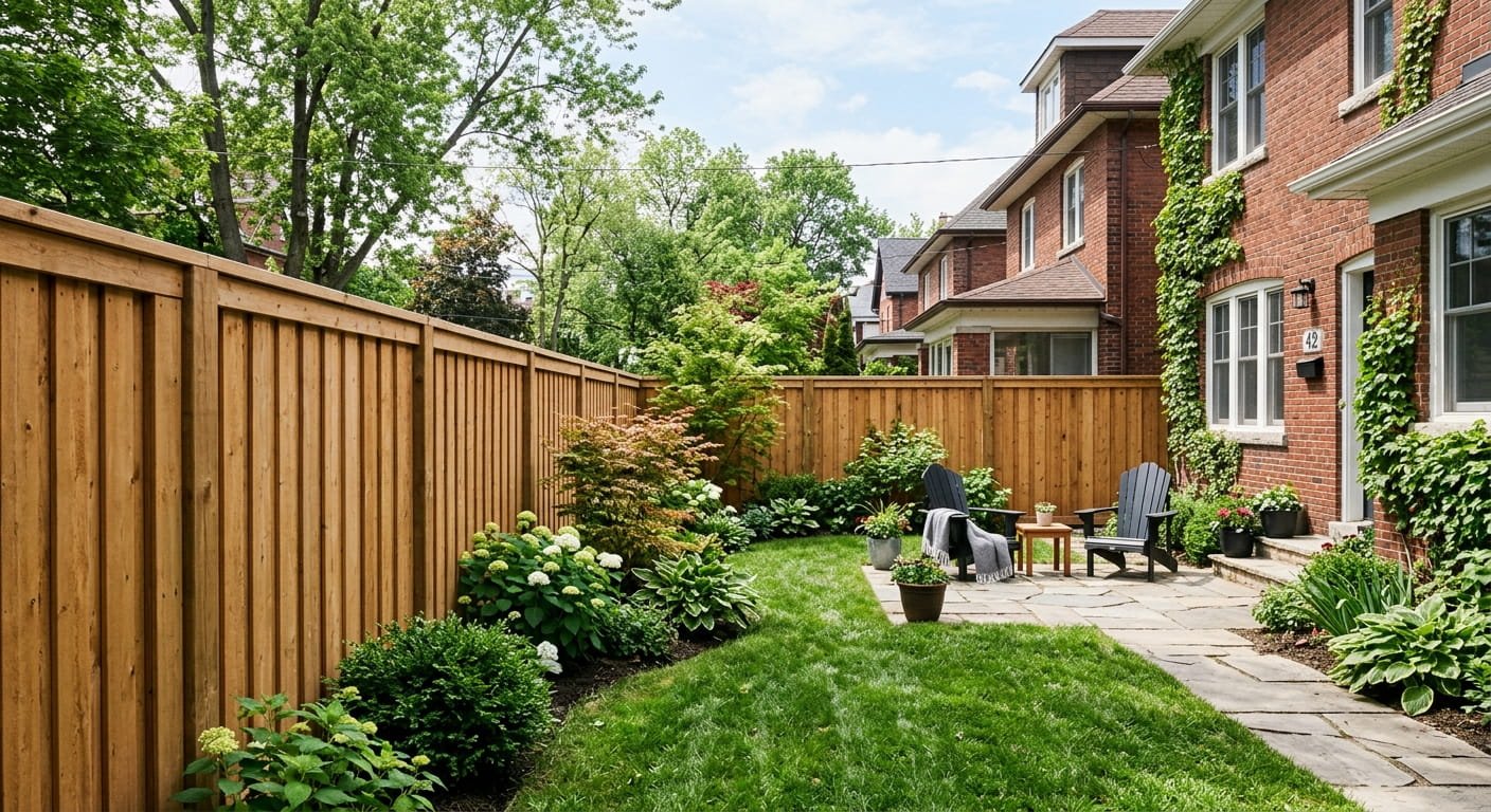 Fence cost in Toronto for a newly installed cedar privacy fence