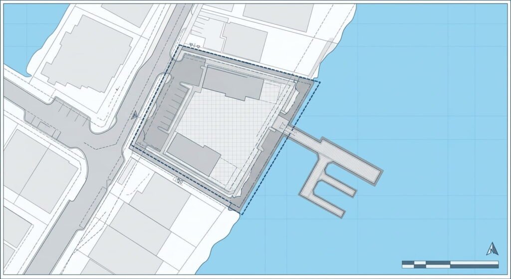 Public Lands Act shore lands boundary on Ontario property development site