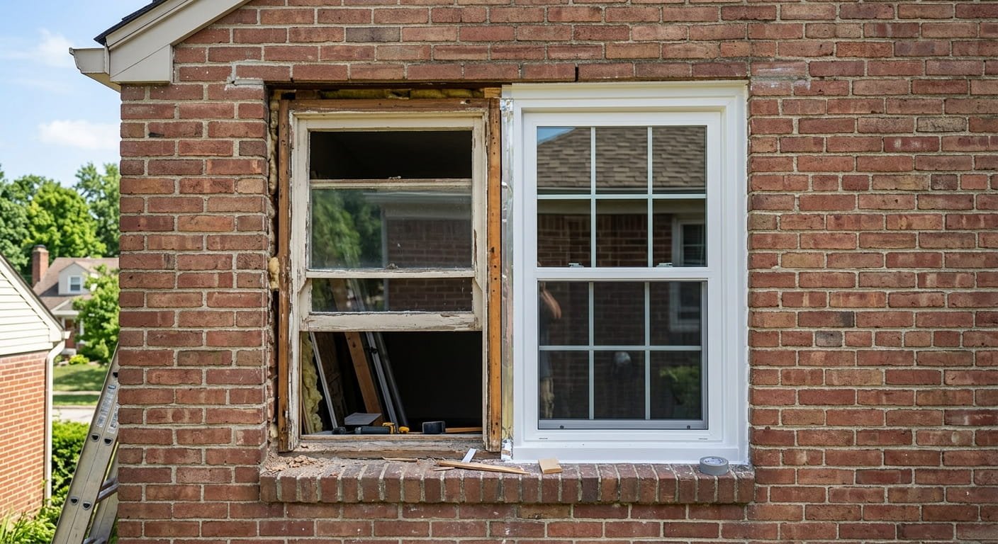 Window replacement in Ontario with an energy-efficient new window installed